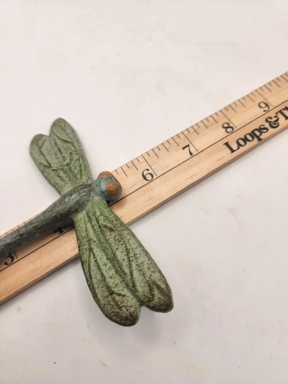 solid cast brass or bronze dragonfly wall hook